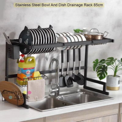 Stainless Steel Bowl And Dish Drainage Rack  : 85cm